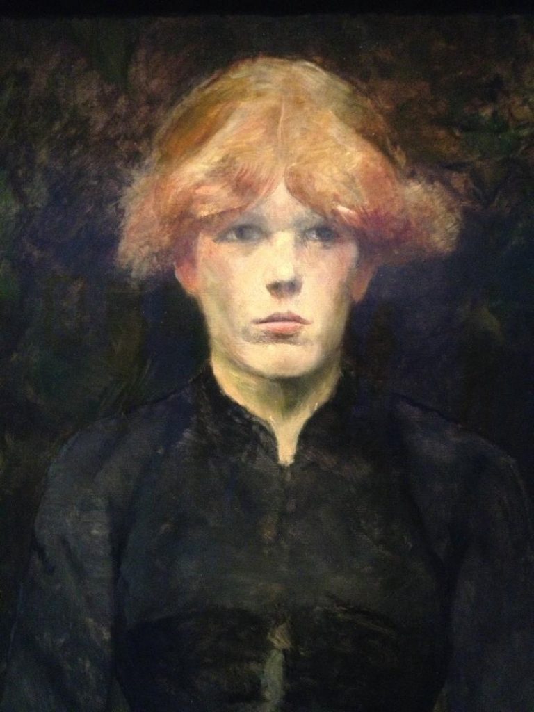 Toulouse Lautrec moderne et intime portrait rousse