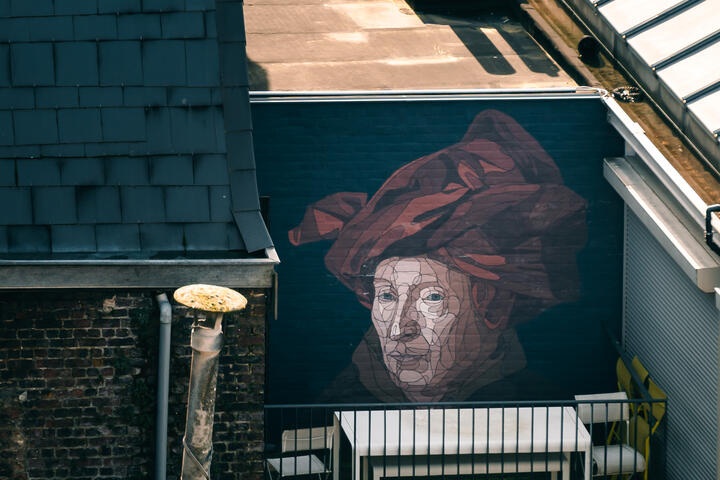 Gand : le street art feat Van Eyck Taquen fresque
