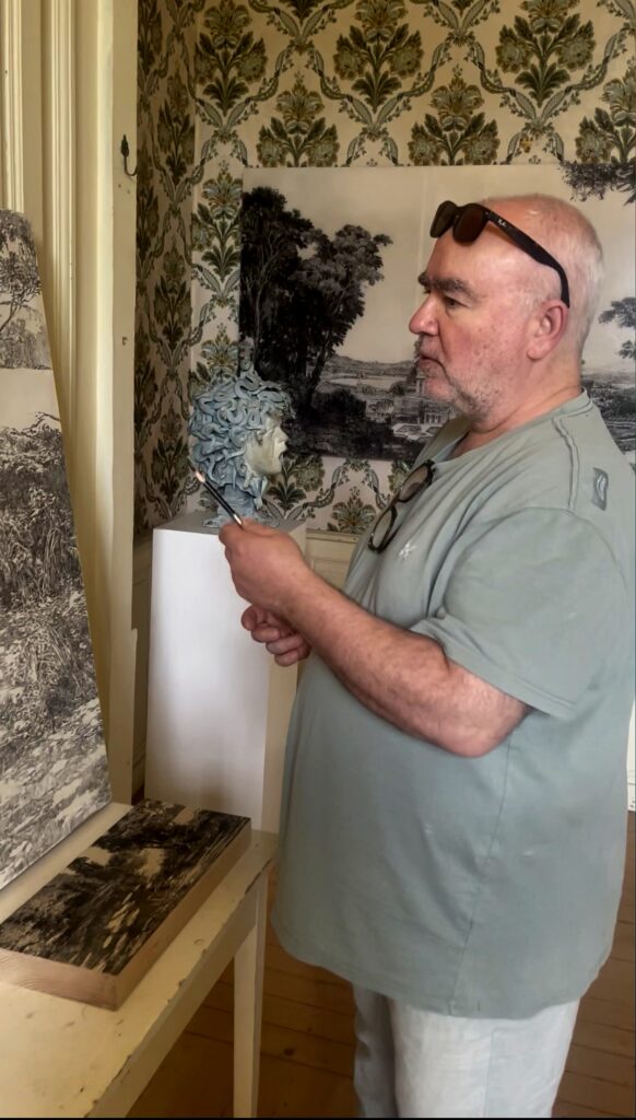 Bruno Mallard, dessinateur, œuvres exposées au château du Plessis-Brion galerie Bayart