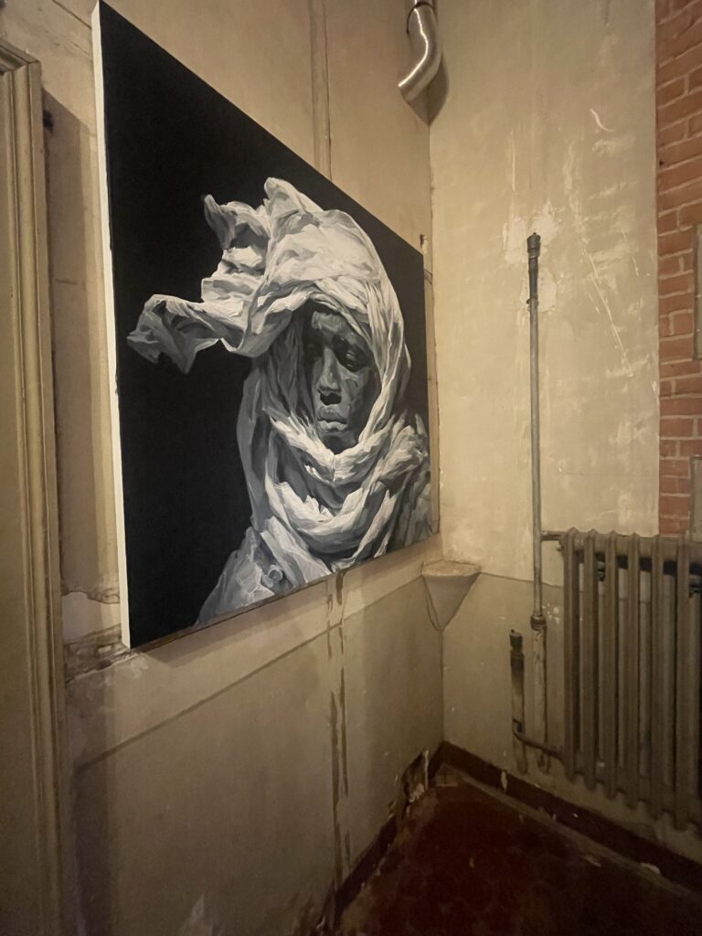 œuvre de Yoann Merienne, œuvre en immersion dans la rénovation du château du Plesssis-Brion